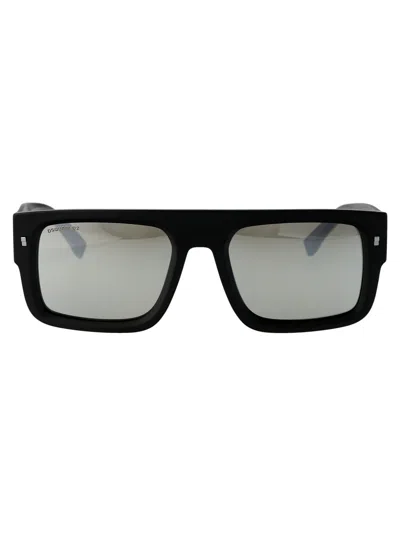 DSQUARED2 DSQUARED2 MATTE BLACK ACETATE SUNGLASSES
