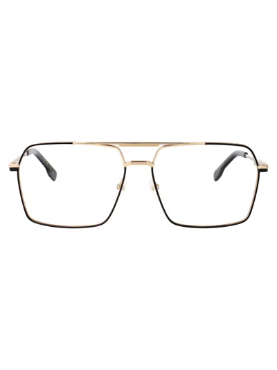 Dsquared2 Matte Gold Black Metal Glasses In Neutral