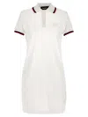 Dsquared2 Maxi Cut Out Polo Dress Dresses White In White