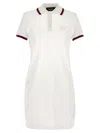 Dsquared2 Long Dress Cut-out Collar In White