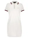 Dsquared2 Long Dress Cut-out Collar In White