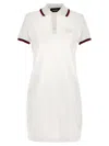 Dsquared2 Maxi Cut Out Polo Dress In White