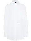 Dsquared2 Maxi Dean Long-sleeved Shirt In White