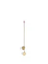 Dsquared2 Maxi Double-pendant Single Earring In Gold