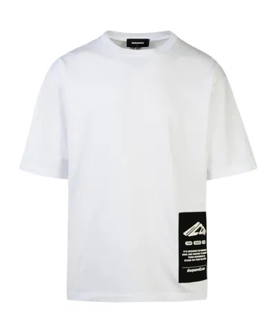 DSQUARED2 DSQUARED2 LOGO PATCH CREWNECK T-SHIRT