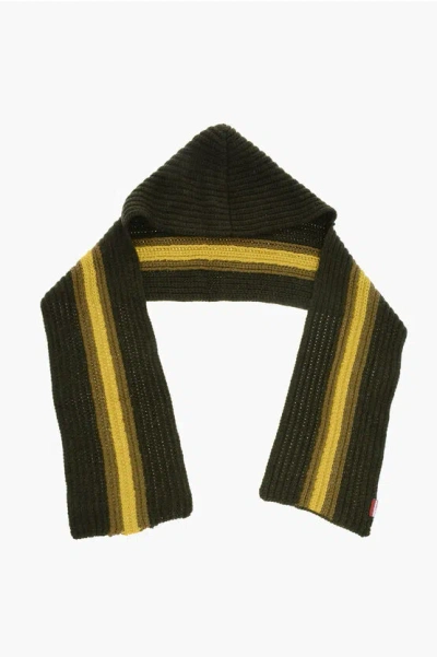 Dsquared2 Maxi Scarf With Ombre Effect In Green