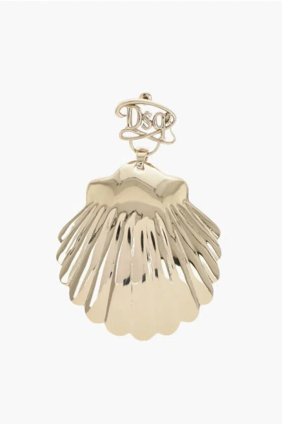 Dsquared2 Maxi Single Shell-shaped Earring In Silver