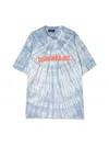 Dsquared2 Mc Logo Slouch Fit T-shirt In Azure