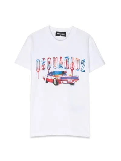 DSQUARED2 MC LOGO T-SHIRT AND MACHINE