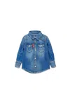 Dsquared2 Camicia In Denim Blu Medio Sfumato In Blue