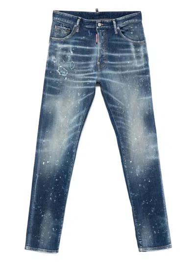 Dsquared2 Medium Galaxy Wash Cool Guy Jeans In Faded Blue
