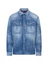 Dsquared2 Medium Puffy Overshirt In Blue