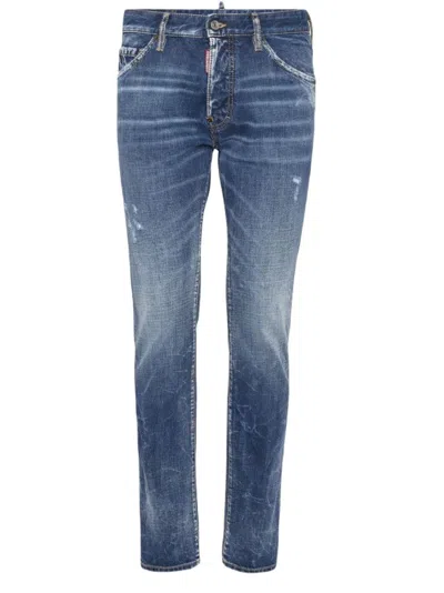 Dsquared2 Medium Reflective Lake Wash Cool Guy Jeans In Blue