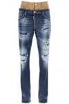 DSQUARED2 MEDIUM RIPPED WASH SKINNY TWIN PACK JEANS FOR MEN