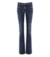 Dsquared2 Medium Waist Flare Blue Jeans