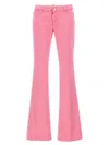 Dsquared2 Flare Waist Jeans With Pockets And Loops