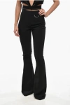 Dsquared2 Medium Waist Flared Twiggy Jeans 25cm In Black