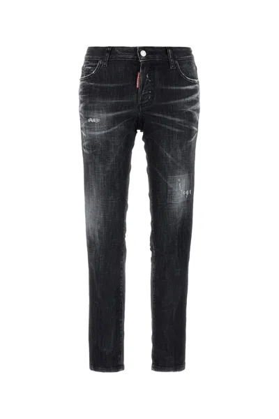 Dsquared2 Medium Waist Jennifer Jean-38 Nd Dsquared Female In Black