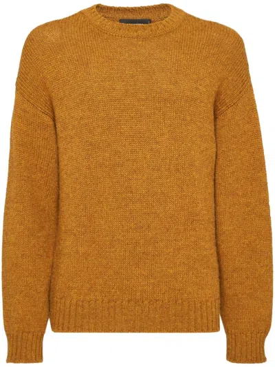 Dsquared2 Mélange-effect Jumper In Orange