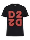 Dsquared2 Cotton White T-shirt In Black