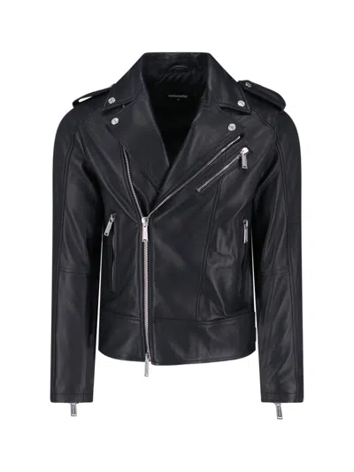 Dsquared2 Men's 100% Polyamide Jacket In Black
