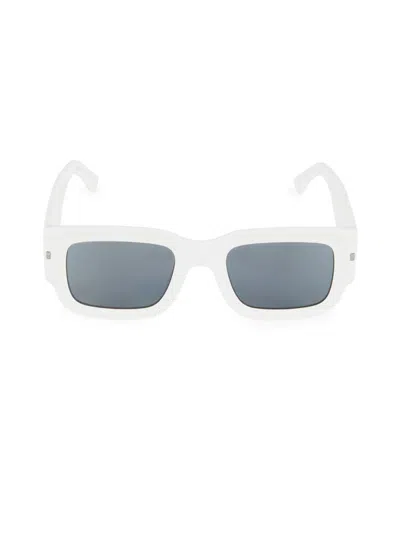 Dsquared2 Men's 52mm Rectangle Sunglasses In White