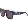 Dsquared2 Men's  Icon 0003/s 80s(9o) Sunglasses In Black