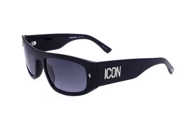 Dsquared2 Men's 57 Mm Black Sunglasses Icon0016-s-807-57
