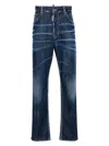 Dsquared2 642 Dark Pressed Wash Jeans In Blue