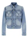 Dsquared2 Diagonal-wash Pockets Jacket In Blue