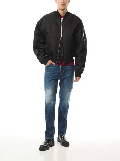 Dsquared2 80s Nylon Bomber Jacket In Black