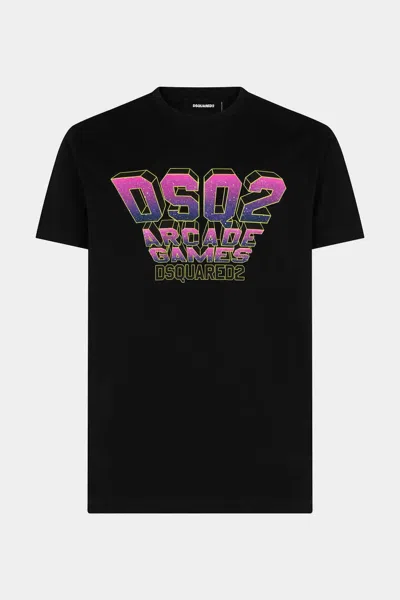 Dsquared2 Men's Arcade Games Cool T-shirt In Black