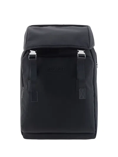Dsquared2 Men Backpack In Black
