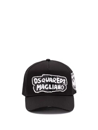 Dsquared2 Men Baseball Cap In Black