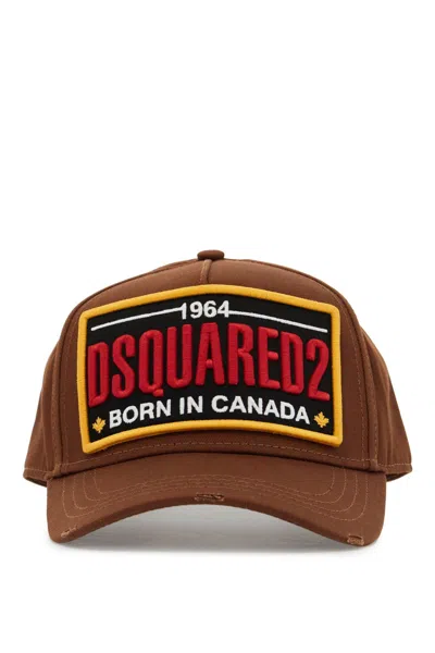 DSQUARED2 DSQUARED2 MEN'S BASEBALL CAP WITH LOGO PATCH