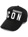 Dsquared2 Men's Bcm041205c00001 D2 Icon Cap In Black,white