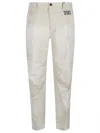 Dsquared2 Men's Cotton Twill Trousers With Embroidery In Tan