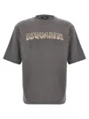 Dsquared2 Dsquared Dark Grey Cotton T-shirt In Gray