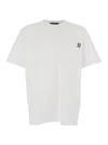 Dsquared2 Black And White Set Of Two T-shirts With Logo On The Front In Cotton Man In White