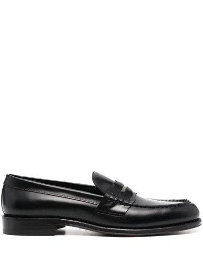 Dsquared2 Beau Leather Loafers In Black