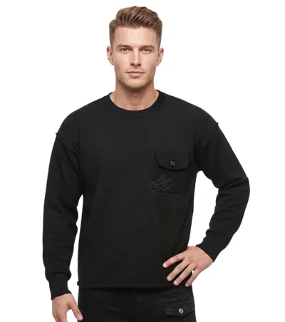 Dsquared2 Men Black Crew Neck Sweater