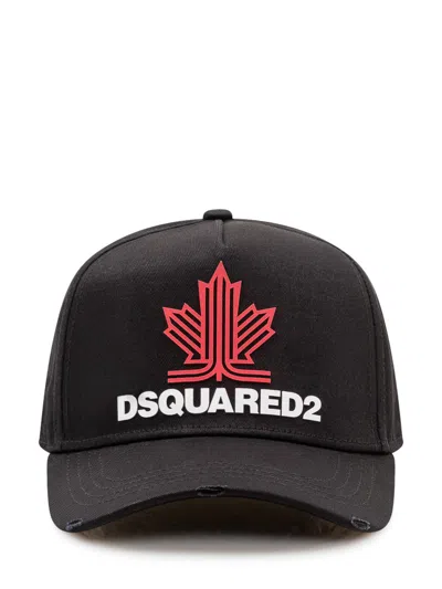 Dsquared2 Men Black Logo Baseball Cap