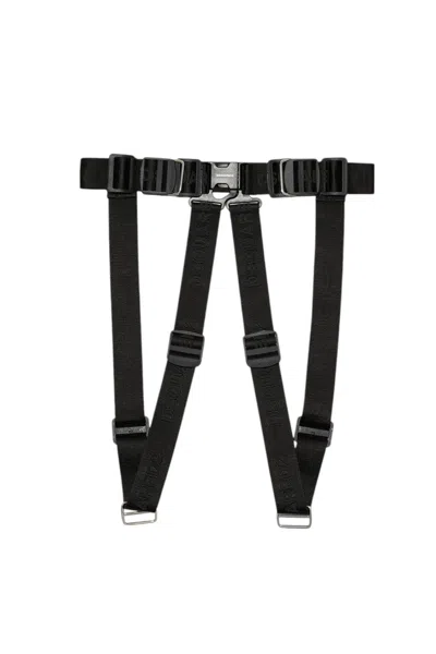 Dsquared2 Men Black Logo Harness Belt