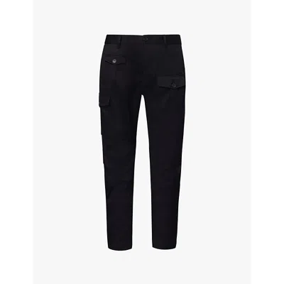 Dsquared2 Mens Black Sexy Cargo Tapered-leg Stretch-cotton Trousers