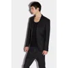 Dsquared2 Man Blazer Black Size 40 Virgin Wool, Silk In Black