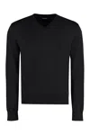 Dsquared2 Men's Black V-neck Sweater In Black