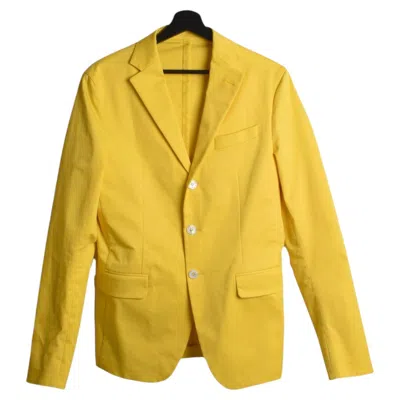 Pre-owned Dsquared2 Men's Blazer Jacket Size M - D0757 In Yellow