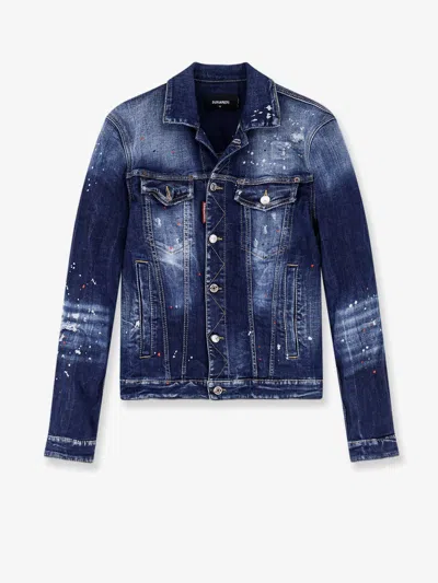 DSQUARED2 DSQUARED2 MEN BLUE DENIM JACKET