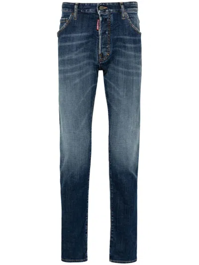 Dsquared2 5-pocket Pants In Blue Navy