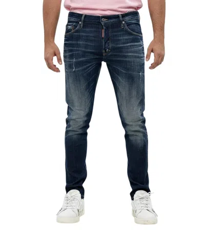 Dsquared2 Blue Slim Mid Rise Jeans